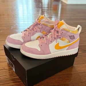 Nike Kids' Purple and Gold Sneakers
